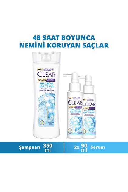 Clear Women Şampuan Hyaluron Nem Terapisi 350 ml Women Serum