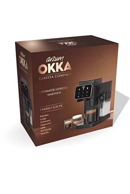 Arzum OK0047 Okka Barista Compact Otomatik Espresso Makinesi,Süt