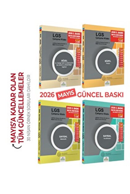 SİNAN KUZUCU YAYINLARI 2024 LGS 8. Sınıf İKİNCİ DOZ 12'li Genel
