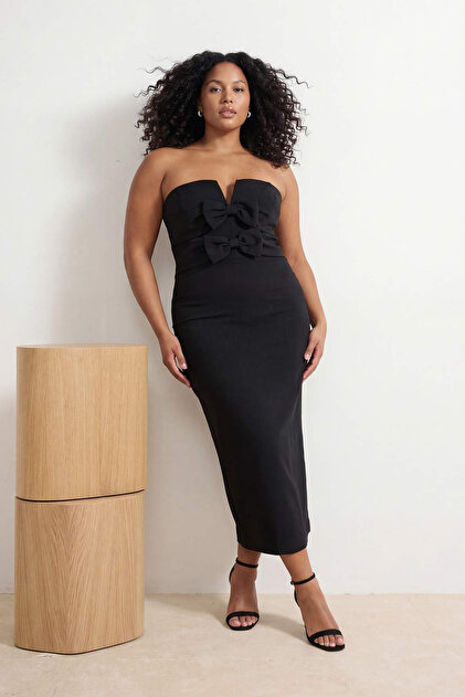 plus size black graduation dress Pinup Fashion Wedding Guest Wrap Knee shirt or tunic dress would be ideal for running errands or going to work Black Graduation Dress Fashion Nova