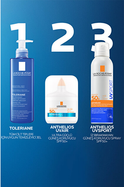 新品LA ROCHE-POSAY SPF50+ スプレーセット La Roche Posay Anthelios UVSPORT SPF50+ Ultra Güçlü Güneş Koruyucu