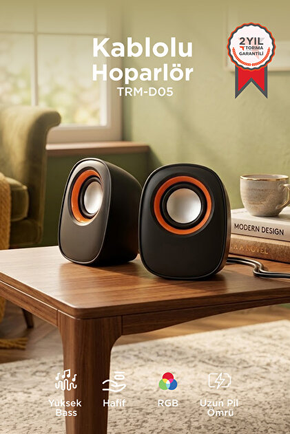 Torima Bilgisayar Hoparlör Usb Mini Speaker 1+1 D05 Siyah - Fiyatı