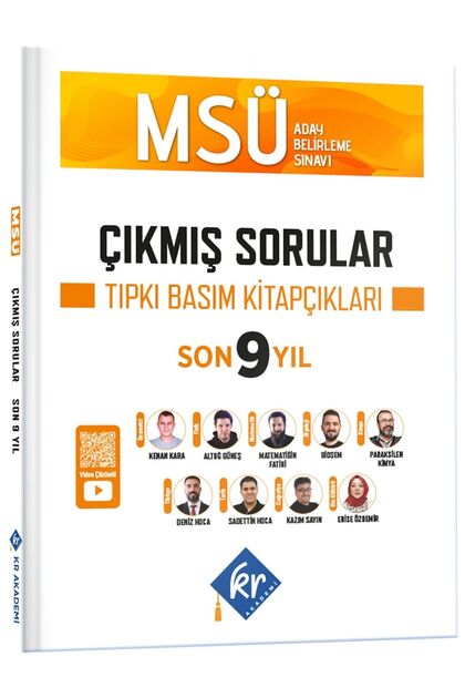 KR Akademi Yayınları 2027 MSÜ Çıkmış Sorular Son 9 Yıl Tıpkı Basım