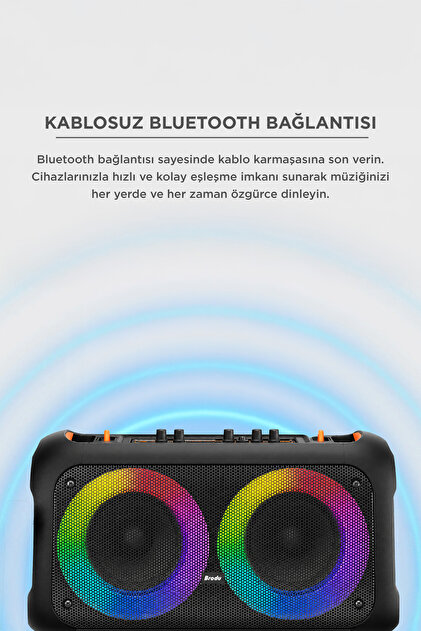 Torima Bluetooth Hoparlör Mikrofonlu USB TF FM Destekli BTS-1709