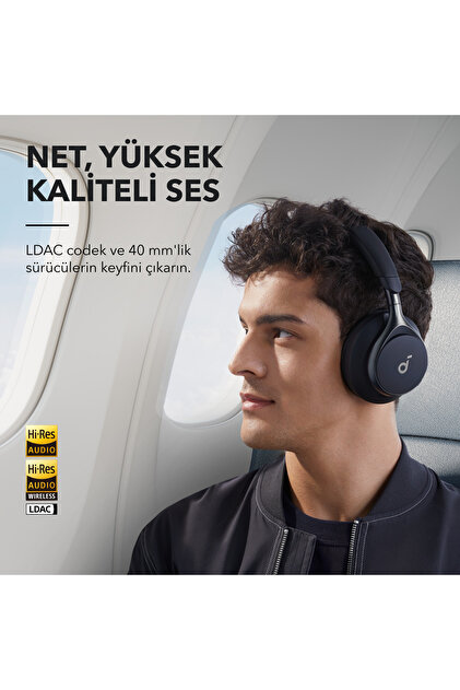 Anker Soundcore Space One Kulak Üstü Bluetooth Kulaklık, Aktif