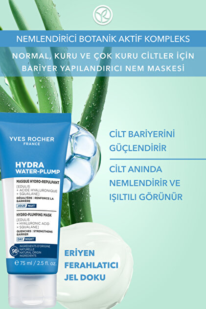 Yves Rocher Nem Maskesi - Hyaluronik Asit, Skualen, Shea- Hydra