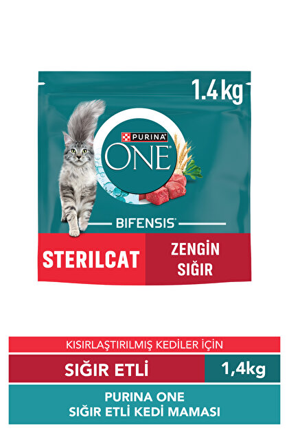 Sığır Etli Kısırlaştırılmış Kedi Maması 1,4 Kg