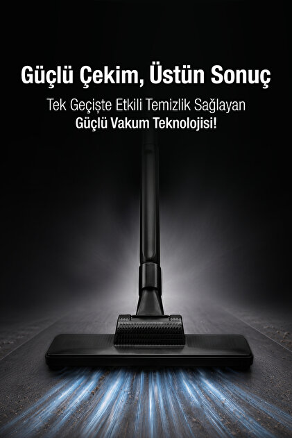 Fantom Pratik XL P1300 Dikey Süpürge Torbasız Kuru Elektrikli
