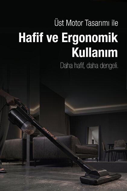 Fantom Pratik XL P1300 Dikey Süpürge Torbasız Kuru Elektrikli