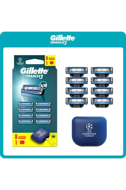 Gillette MACH3 替え刃 8枚入( 4個ケース×2)7個セット Gillette Mach3 Avantajlı Yedek Tıraş Bıçağı 8'li - Fiyatı, Yorumları