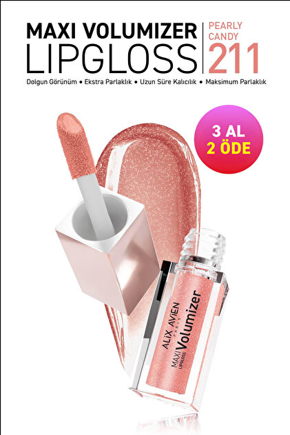 Alix Avien Maxivolumizer Lipgloss 212 - Glazed Peach - Kalıcı ve