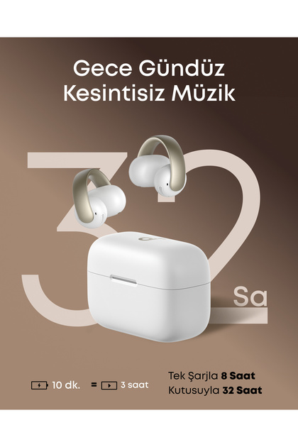 Anker Soundcore AeroClip Bluetooth Kulaklık, 4 Yapay Zeka Destekli