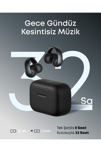 Anker Soundcore AeroClip Bluetooth Kulaklık, 4 Yapay Zeka Destekli