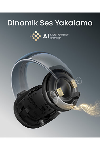 Anker Soundcore AeroClip Bluetooth Kulaklık, 4 Yapay Zeka Destekli