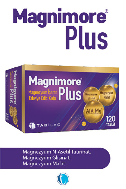 Plus Magnezyum 120 Tablet N-Asetil Taurinat Bisglisinat Malat
