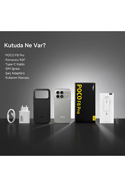 POCO F8 Pro 12+512 GB Siyah ( Xiaomi Türkiye Garantili ) - Fiyatı