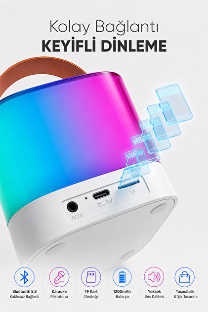 Mikado MD-16BT Favorite Beyaz TF Kart Destekli Bluetooth Wireless