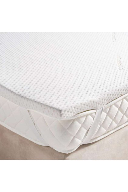 Balance Copper Infused Memory Foam Mattress Topper 160x200x4cm-white