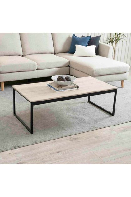 Kinzon Coffee Table - Natural Black