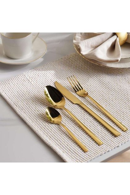 Ezra 16-Piece Cutlery Set - Gold
