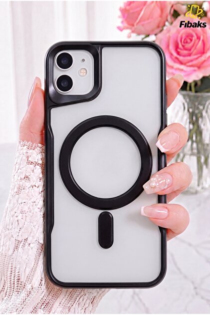 Fibaks iPhone 11 Kılıf Prizma Kamera Çıkıntılı Magsafe Şarj