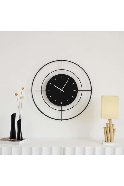 Cornus Wall Clock Dia 60cm - Black
