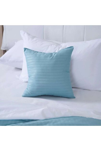 Stria Microfiber Filled Cushion 40x40cm - Aqua