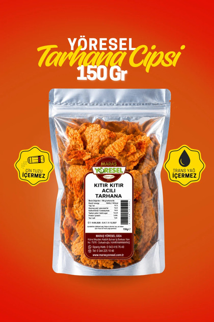 Kıtır Kıtır Acılı Tarhana Yoğurtlu Baharatlı Cips 150 gr