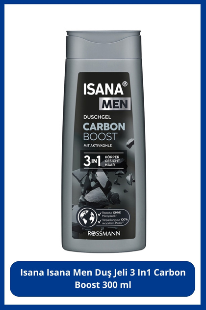 Duş Jeli 3 In1 Carbon Boost 300 ml