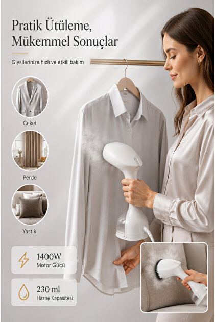 Yui Y4001 1400w 230 Ml Su Hazneli Portatif Buharlı Kırışık
