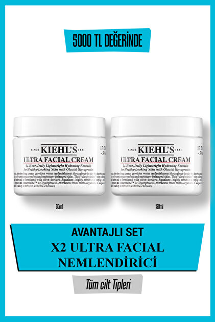 Kiehl's Ultra Facial Cream Nem İkilisi Seti Set - Fiyatı, Yorumları