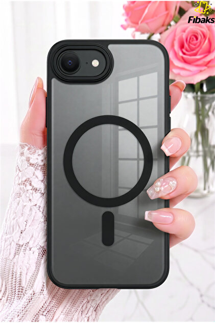 iPhone 16E/17E Kılıf Magsafe Wireless Şarj Özellikli Tam Koruma Renkli Sert Silikon Kapak