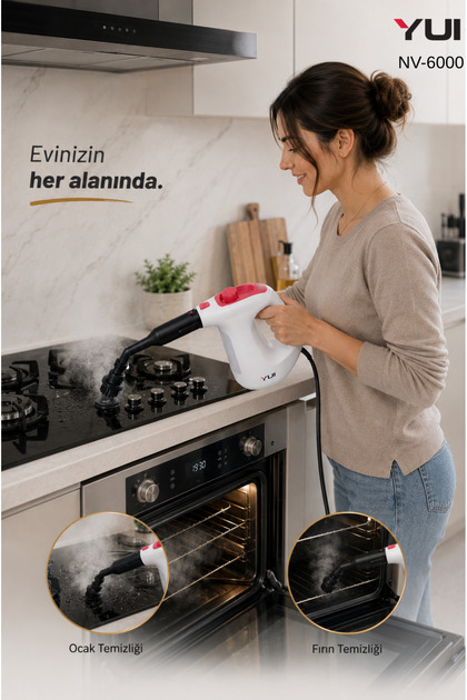 Yui NV6000 Max Çok Fonksiyonlu Dikey Buharlı Temizlik Makinesi