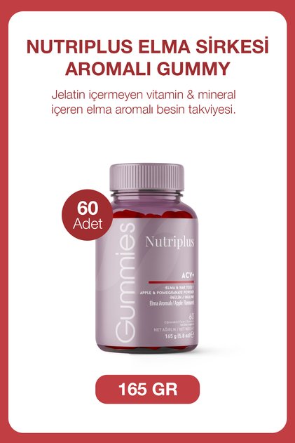 Nutriplus ACV+ Gummy | Çiğnenebilir Formda Elma Sirkesi Takviyesi