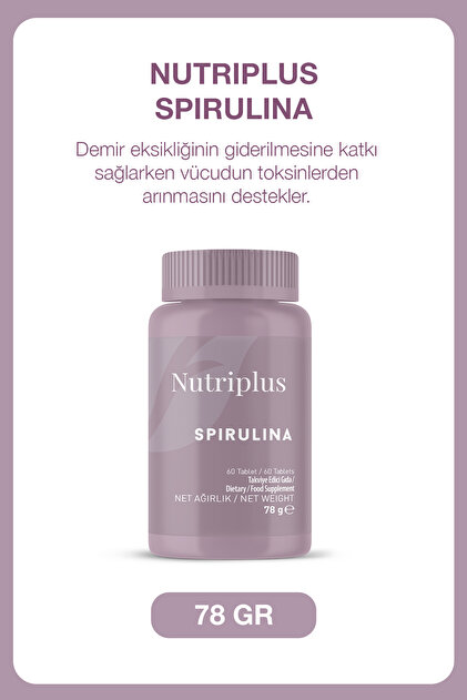 Farmasi Nutriplus Spirulina Mavi-Yeşil Alg 60 Kapsül - Fiyatı
