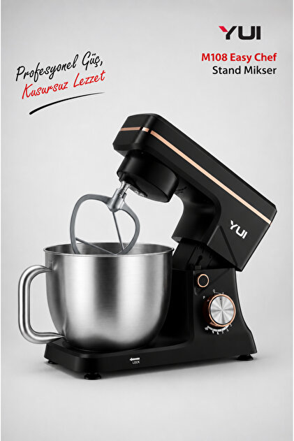 Yui M108 Easy Chef Hamur Yoğurma Makinesi Stand Mikseri Bordo