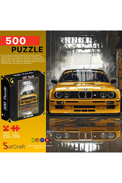 Soi Craft 500 Parça Puzzle Sarı Spor Araba - Fiyatı, Yorumları