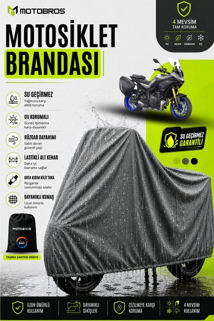 Thermoguard-X Motorcycle Cover Yamaha Tracer (Thickest) Fabric Lifetime Use (with Buckles)