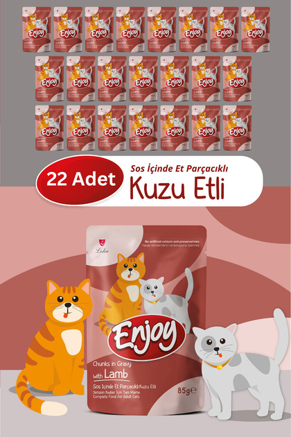 Enjoy Tavuk Etli Kedi Pouch Yaş Mama 85Gr x 22 Adet - Fiyatı