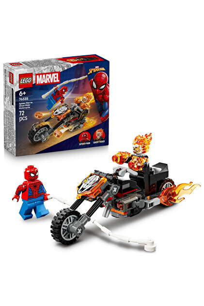 mcking 商品名 LEGO Marvel Örümcek Adam Ghost Rider Motosikletine Karşı 76335