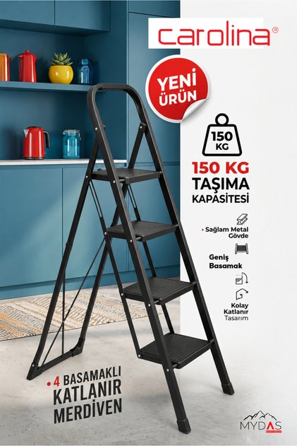 090 4 Basamaklı Katlanır Merdiven