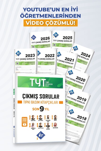 KR Akademi Yayınları 2027 TYT Çıkmış Sorular Son 9 Yıl Tıpkı Basım ...