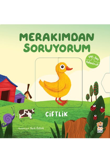 Merakımdan Soruyorum Çiftlik Eğitici Bebek Kitabı | Döndür Bulmaca | Explore Animals Ages 0-3