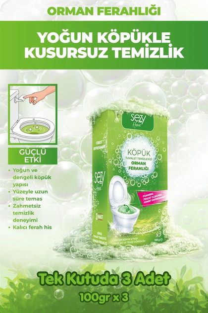Orman Ferahlığı Tuvalet Köpüğü | Yoğun Köpük Etkisi & Doğadan Gelen Temizlik Hissi