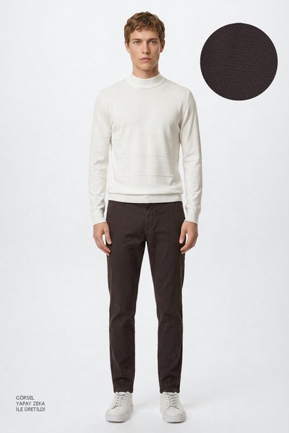Kahve Erkek Slim Fit Pantolon ACE001261509_KHV