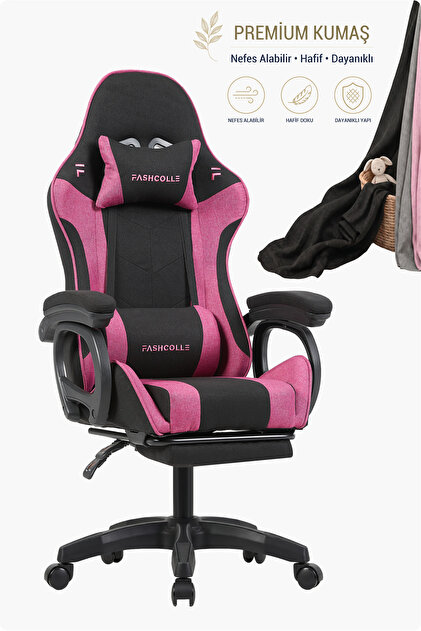 Dynamic Air Kumaş Pink Masajlı Oyuncu Koltuğu
