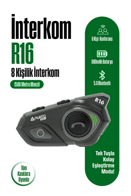 NUKRO R16 BLUETOOTH INTERCOM