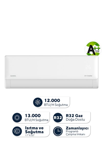 Hinoki KMSAC-12 12.000 Btu A++ Inverter Duvar Tipi Split Klima (Montaj Dahil)