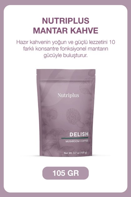Nutriplus Mushroom Coffee 105 Gr | 10 Functional Mushrooms Chicory and Beneo ® Vegan Coffee with Inulin