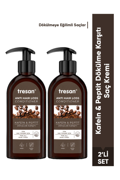 Caffeine & Peptide Anti-Hair Loss Conditioner – for All Hair Types and Hair Prone to Loss (300 ml X2)